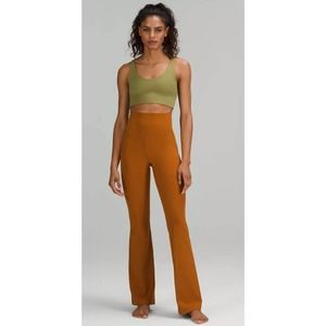 NWT Lululemon Groove Super High Rise Flare Nulu Pants in Butternut Brown Size 10